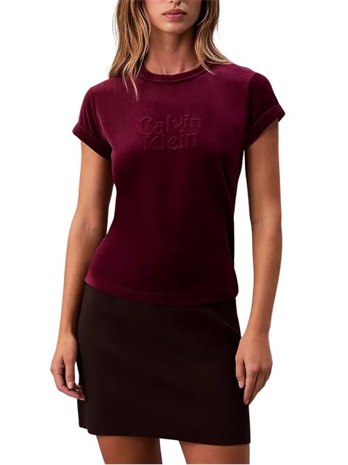 T-shirt in velluto Calvin Klein Jeans | LV047E222G2EV